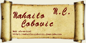 Mahailo Čobović vizit kartica